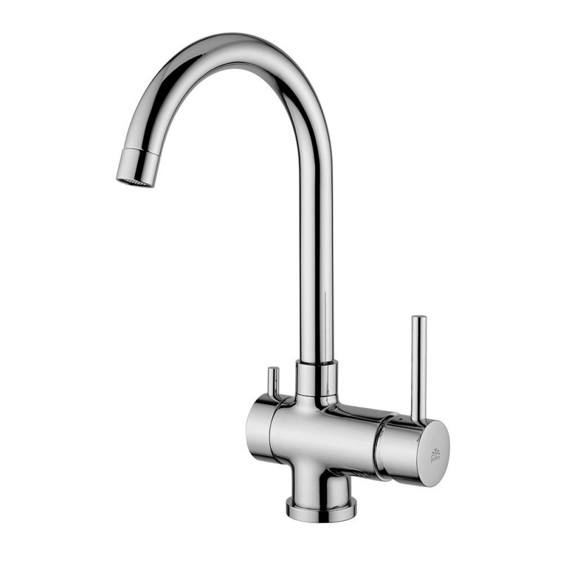 Paffoni Змішувач для кухні Stick з підведенням фільтрованої води сталь (SK190ST)