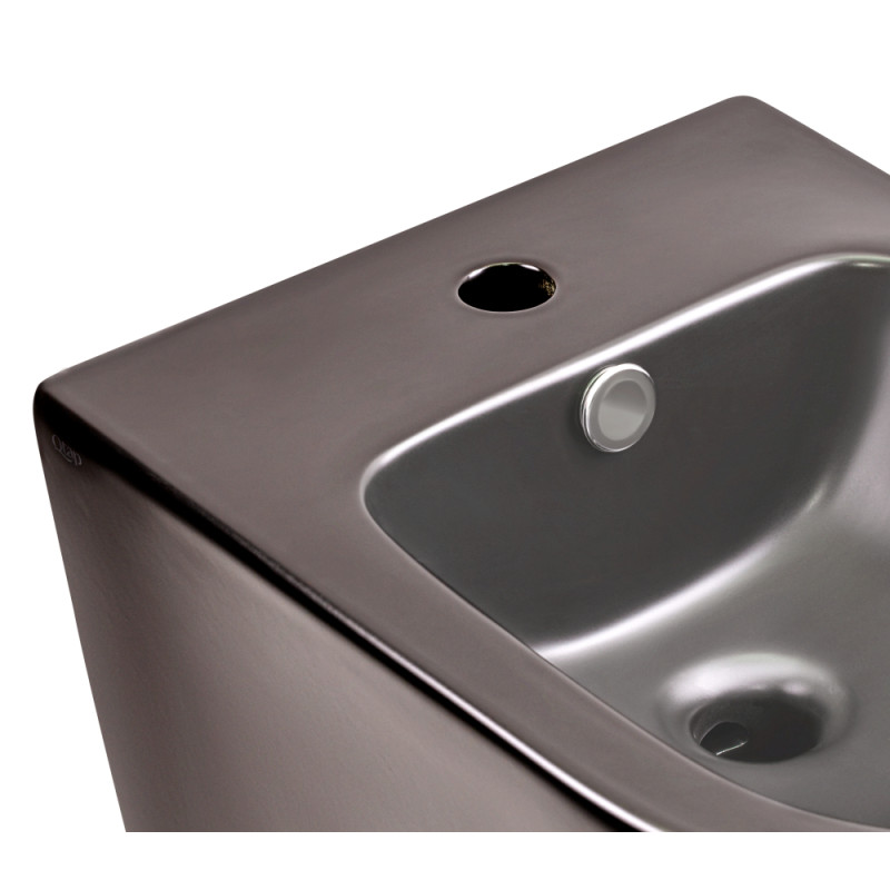 Qtap Підвісне біде Scorpio 515x360x345 Matt black (QT1455053FMB)