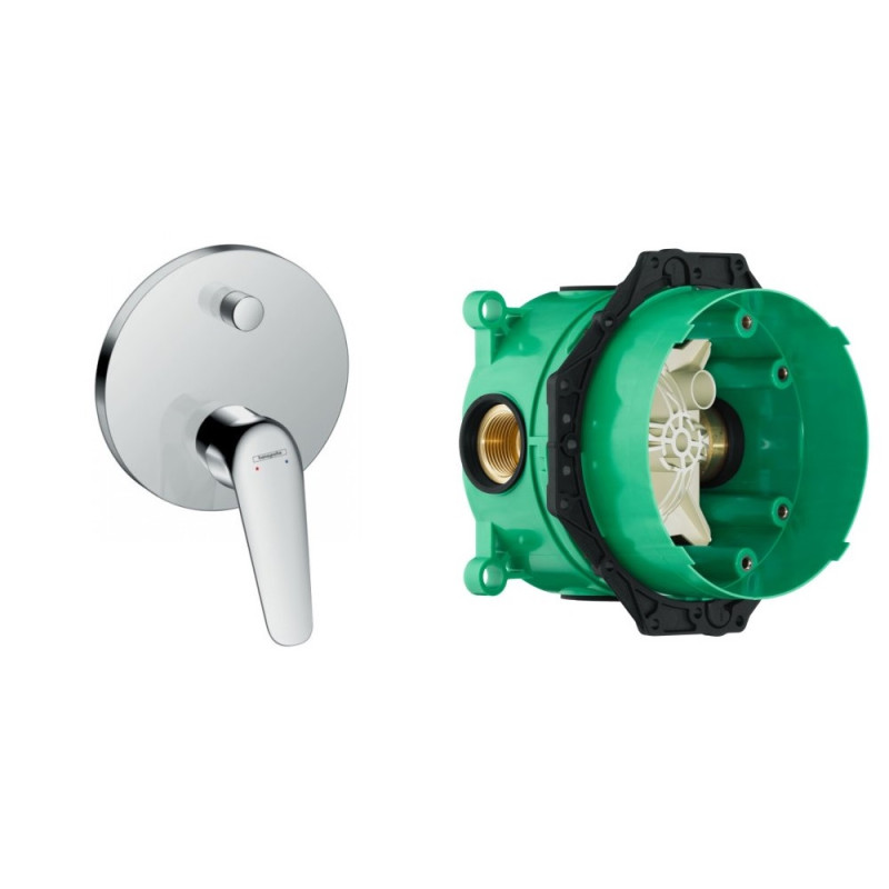 Hansgrohe Смеситель для ванной Novus скрытый монтаж