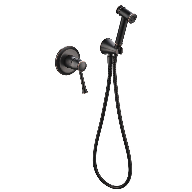 IMPRESE Набор скрытого монтажа PODZIMA ZRALA с гигиеническим душем, патинированная бронза (ZMK02170812)