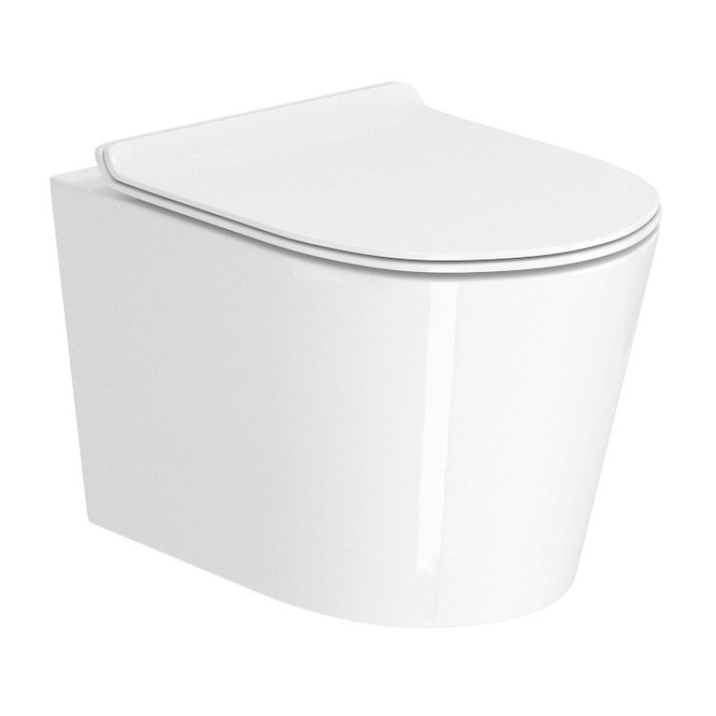 IMPRESE Подвесной унитаз Jess Rimless с сиденьем Slim Soft Close (i11330) (i11330) (i11330)