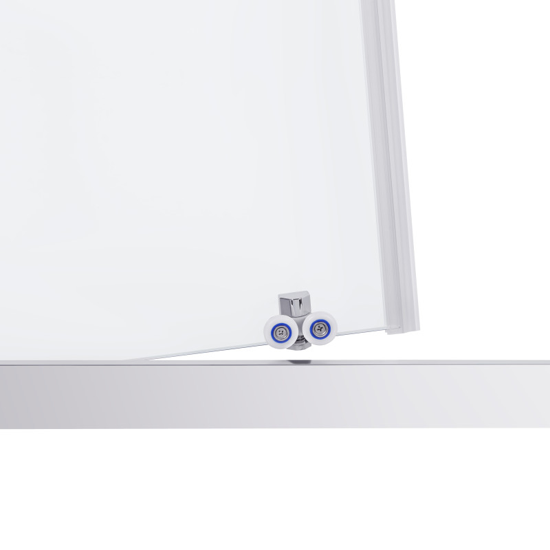 Qtap Душова кабіна Taurus CRM1099SC6 90х90 см, скло Clear 6 мм покриття CalcLess, без піддона, хром