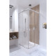 Qtap Душова кабіна Taurus CRM1099SC6 90х90 см, скло Clear 6 мм покриття CalcLess, без піддона, хром
