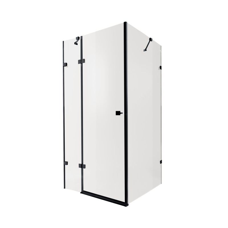 Qtap Душова кабіна Capricorn 120x80 см, скло Clear 6 мм, покриття CalcLess без піддону (CAPBLA10128RC6)