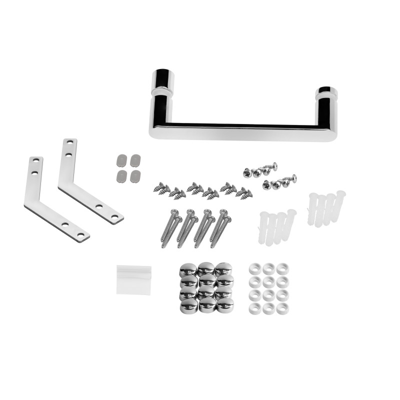 Qtap Душова кабіна Leo CRM10995-AC6 90х90 см, скло Clear, CalcLess, 6 мм без піддону (LEOCRM10995AC6)