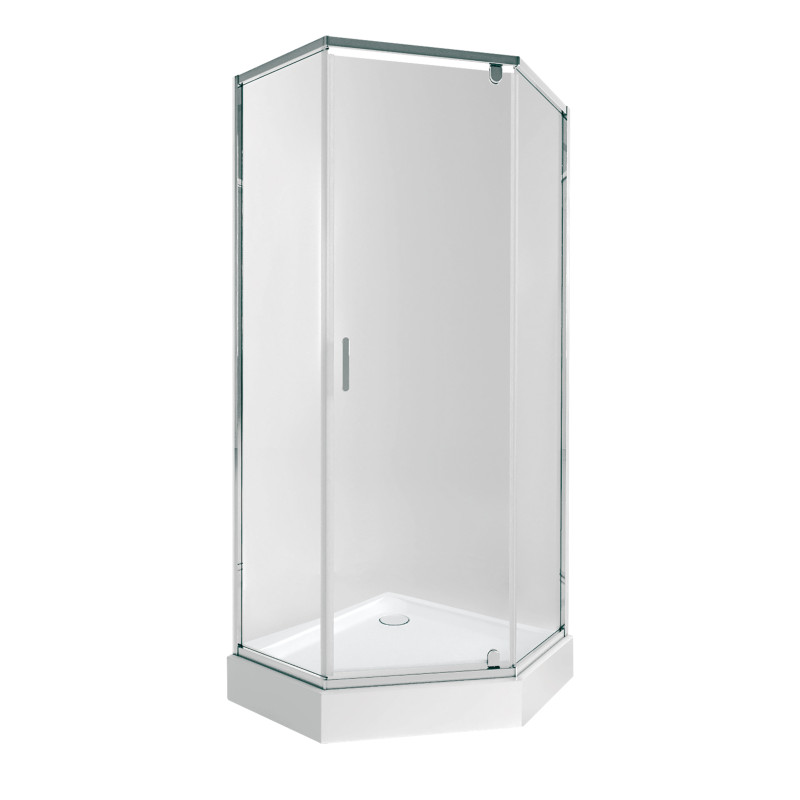 Qtap Набір Душова кабіна Scorpio CRM10995-AC6 Clear 2120x900x900 мм + піддон Diamond 309912 90x90x12 см з сифоном (SCOCRM10995AC6SET)