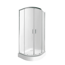 Qtap Набір Душова кабіна Taurus CRM1011AC6 Clear 2020x1000x1000 мм + піддон Robin 301112 100x100x12 см з сифоном (TAUCRM1011AC6SET)