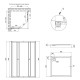 Qtap Набір Душова кабіна Presto CRM1099SP5 Pear 1970x900x900 мм + піддон Tern 309912C 90x90x12 см з сифоном (PRECRM1099SP5SET)