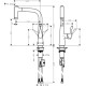 Hansgrohe Змішувач для кухні Metris з висувним виливом