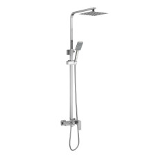 Lidz Душова система для кабіни Kubis 1031 на три споживача з виливом k35, Nickel (LDKUB1031NKS43380)