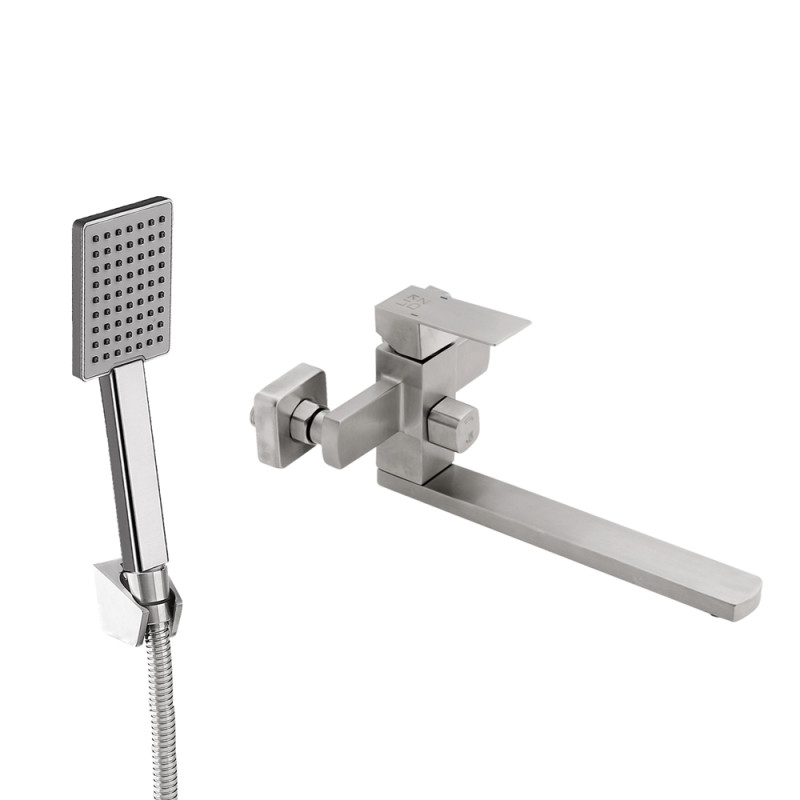 Lidz Змішувач для ванни Kubis 005 Нікель (LDKUB005NKS28537)