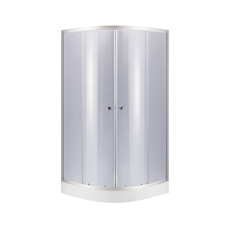 Lidz Набір Душова кабіна Latwa SC80x80.SAT.LOW.GR, скло тоноване 4 мм + піддон Kupala (LLSC8080SATLOWGR2SET)