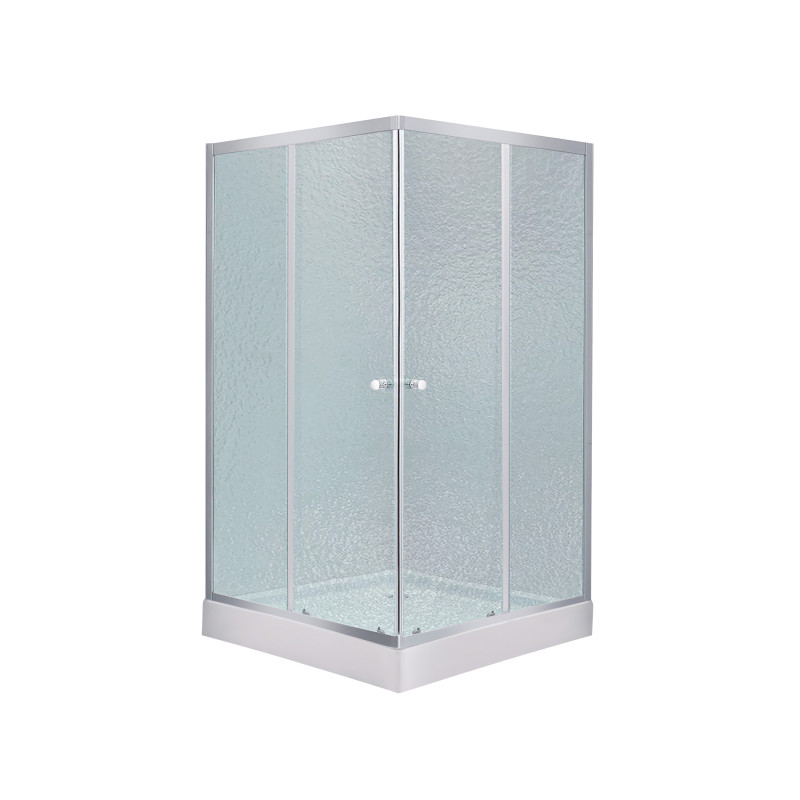 Lidz Набір Душова кабіна Wawel SC80x80.SAT.LOW.FR, скло Frost 4 мм + піддон Mazur (LWASC8080SATLOWFR2SET)