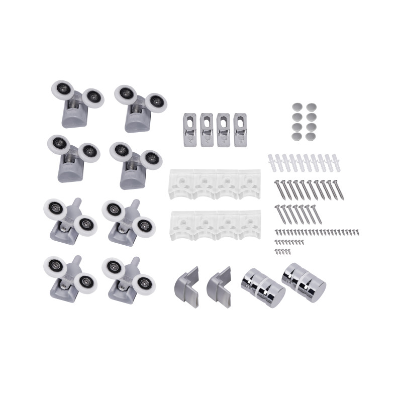 Lidz Набір Душова кабіна Wawel SC90x90.SAT.LOW.FR, скло Frost 4 мм + піддон Mazur (LWASC9090SATLOWFR2SET)