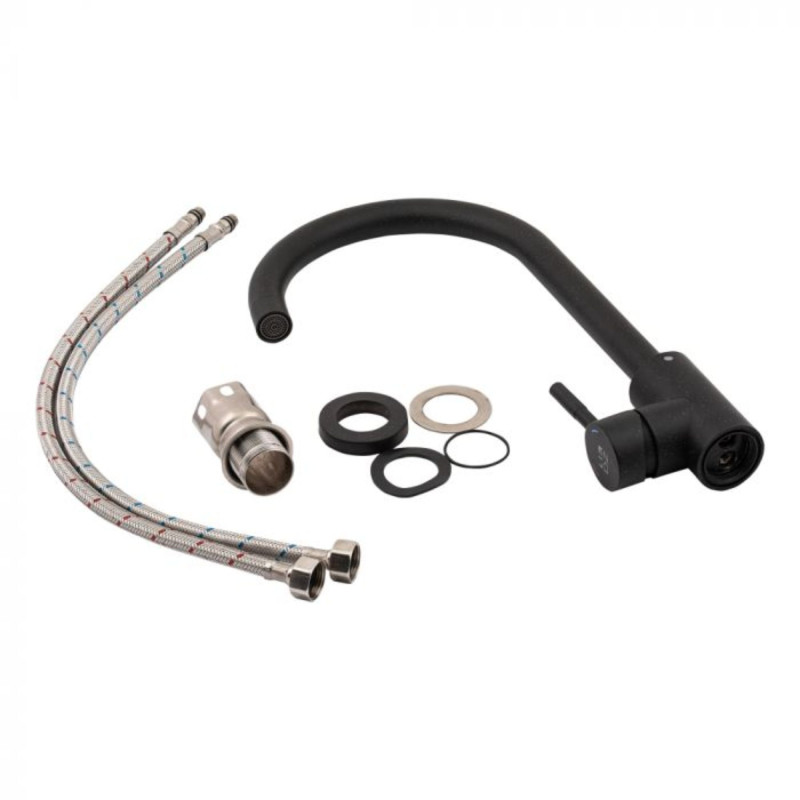 Lidz Змішувач для кухні Aria 015F Чорний (LDARI015FBLA34948)