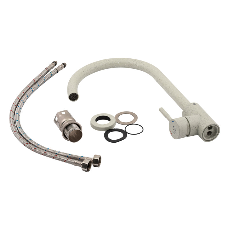 Lidz Змішувач для кухні Aria 015F Сірий (LDARI015FGRE34950)