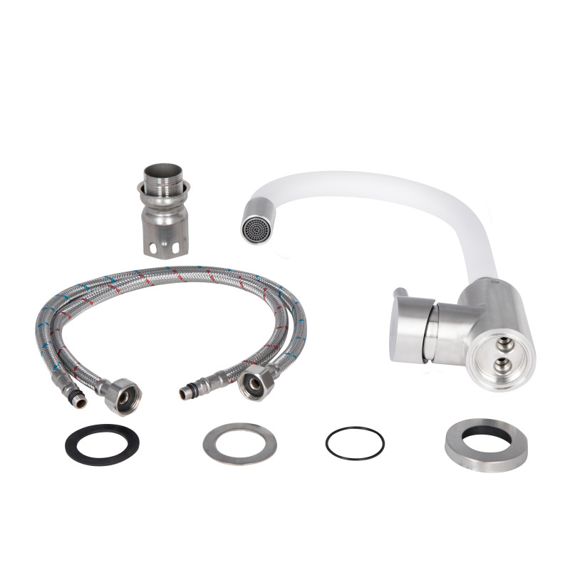 Lidz Змішувач для кухні Aria 015F3 Білий (LDARI015F3WHI43362)