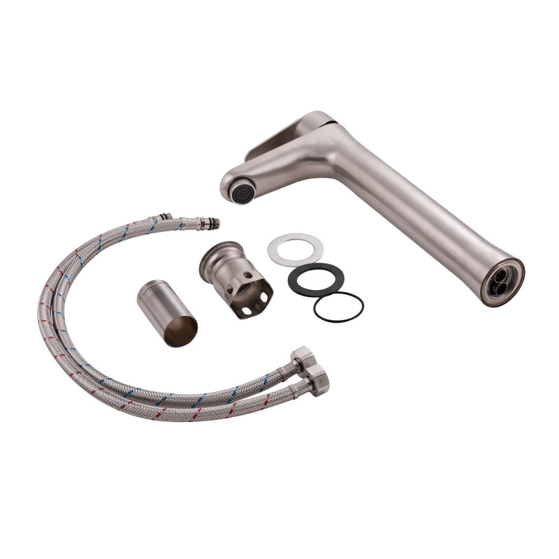 Lidz Змішувач для раковини Vida 001FH Нікель високий (LDVID001FHNKS34955)