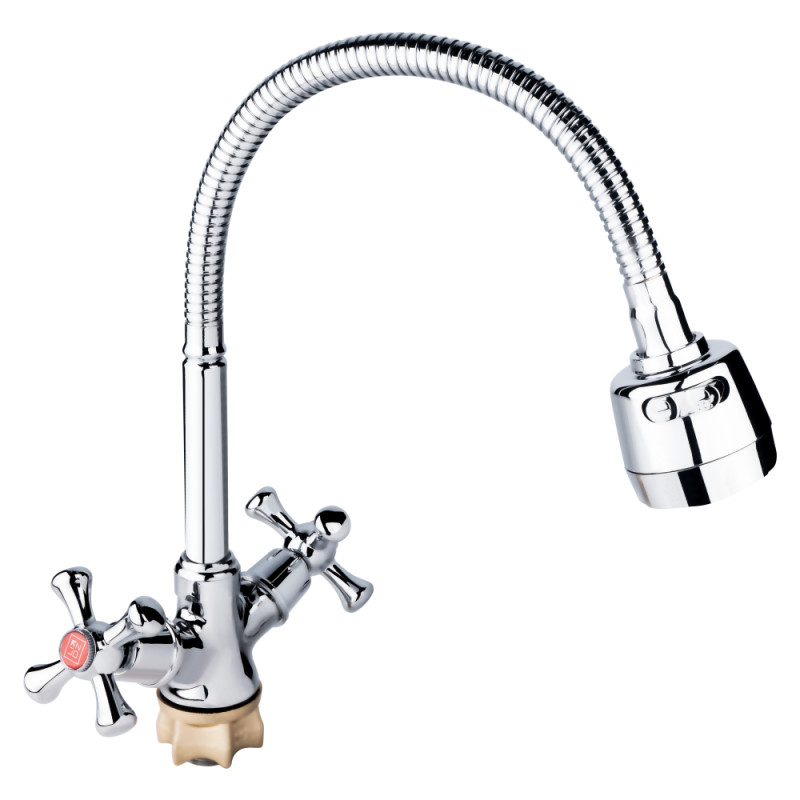 Lidz Змішувач для кухні (CRM) 75 21 271F-4 з рефлекторним виливом (LDLAM274FCRM35074)