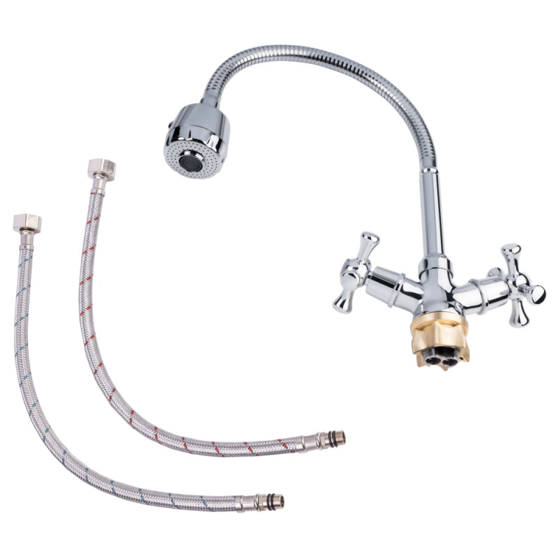 Lidz Змішувач для кухні (CRM) 75 21 271F-4 з рефлекторним виливом (LDLAM274FCRM35074)