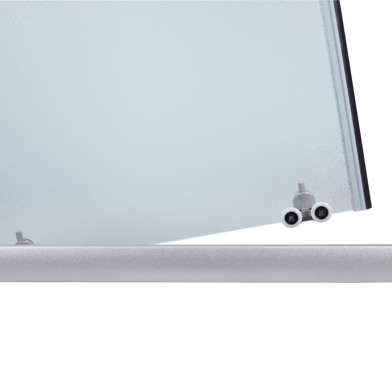 Lidz Душова кабіна Latwa SC80x80.SAT.MID.FR полукругла, скло Frost 4 мм + Душовий піддон KAPIELKA ST80x80x26, з панеллю (LLSC8080SATMIDFR2SET)