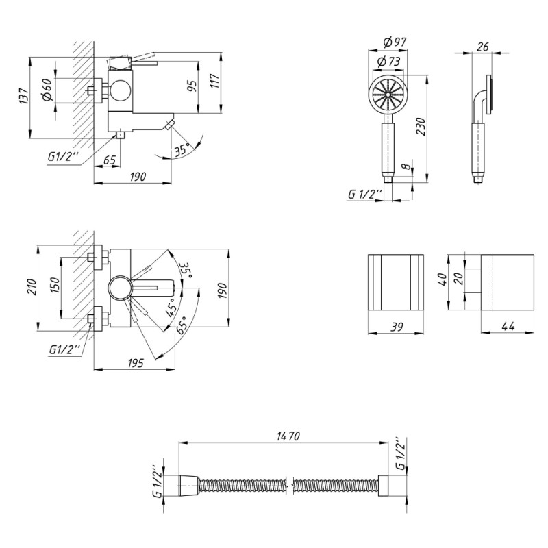 Lidz Змішувач для ванни Aria 006 Нікель (LDARI006NKS34940)