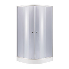 Lidz Набір Душова кабіна Latwa SC90x90.SAT.LOW.GR, скло тоноване 4 мм + піддон Kupala (LLSC9090SATLOWGR2SET)