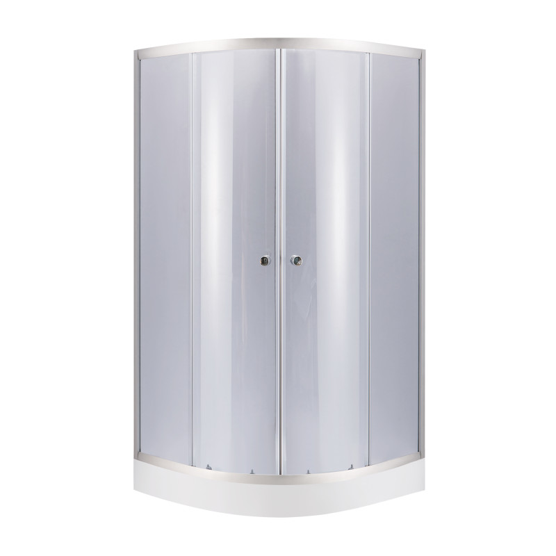 Lidz Набір Душова кабіна Latwa SC90x90.SAT.LOW.GR, скло тоноване 4 мм + піддон Kupala (LLSC9090SATLOWGR2SET)