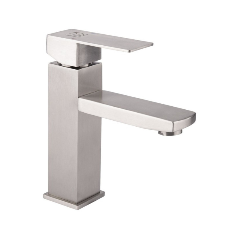 Lidz Змішувач для раковини Kubis 001F Нікель (LDKUB001FNKS28534)