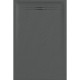 Geberit Душевой поддон SESTRA 90x120х4 см, прямоугольный, графит, поверхность со сланцевой структурой