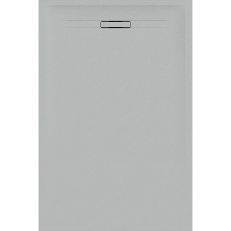 Geberit Душевой поддон SESTRA 90x120х4 см, прямоугольный, серый, поверхность со сланцевой структурой