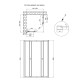Qtap Душова кабіна Pisces BLA109-11SC5 90-105x90-105 см, скло Clear 5 мм без піддону (PISBLA10911SC5)