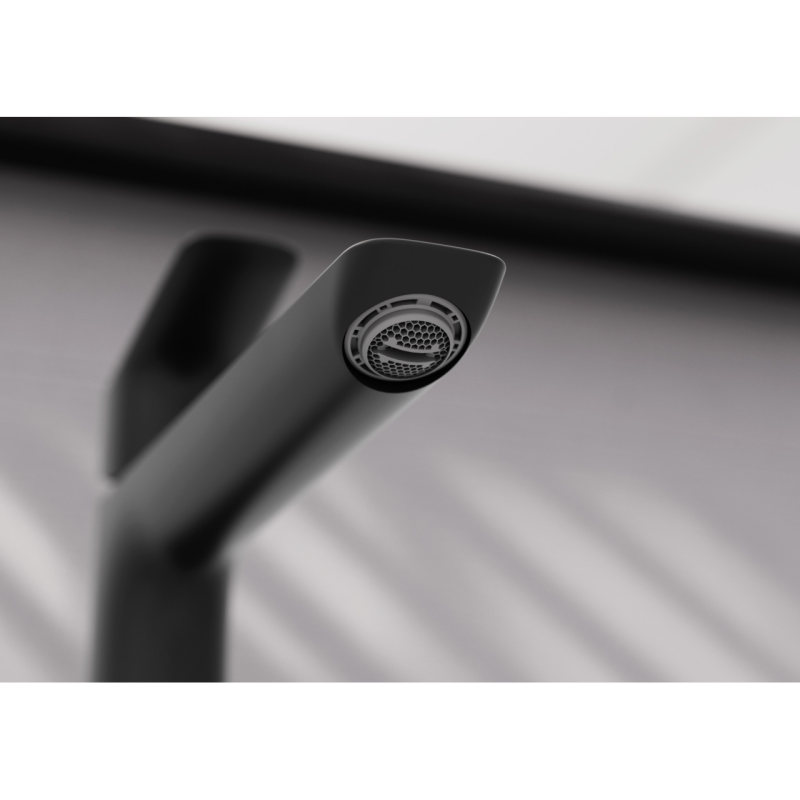 Hansgrohe Смеситель для умывальника Logis 110 с донным клапаном черный матовый