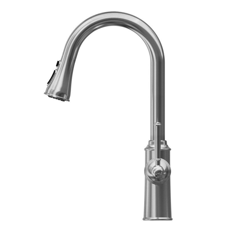 IMPRESE Смеситель для кухни HYDRANT, выдвижная лейка 500 мм, 3 функции, 35 мм (ZMK031806150)