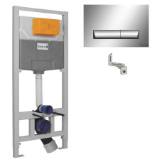 IMPRESE Комплект інсталяції для унітазу 3 в 1 , клавіша хром (i8120)