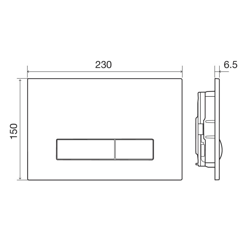 IMPRESE Комплект инсталляции для унитаза 3 в 1, система OLIpure, клавиша хром PANI (i9120OLIpure)