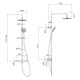 IMPRESE Душовая система с термостатом для душа CENTRUM W, хром (Т-15510)