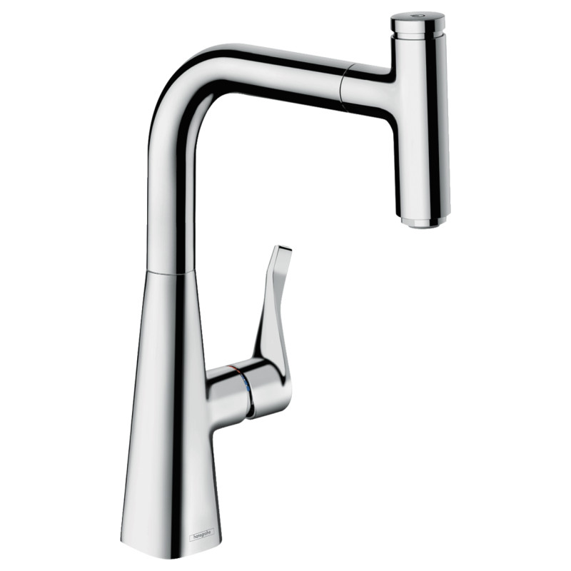 Hansgrohe Смеситель для кухни Metris Select M71 240 с вытяжным шлангом Hansgrohe Смеситель для кухни Metris Select M71 240 с вытяжным шлангом
