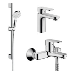 Hansgrohe Набір змішувачів для ванни Vernis Blend, раковина 100 (71551000+71440000+26533400)