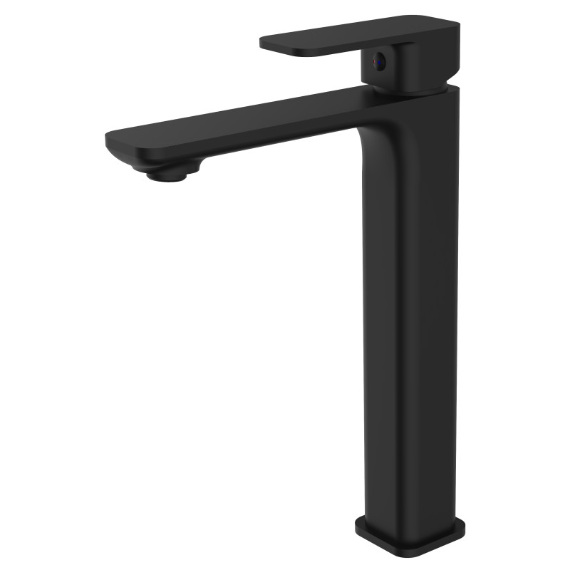 IMPRESE Змішувач для умивальника високий Bilovec, чорний матовий 35 мм (05256-Н)