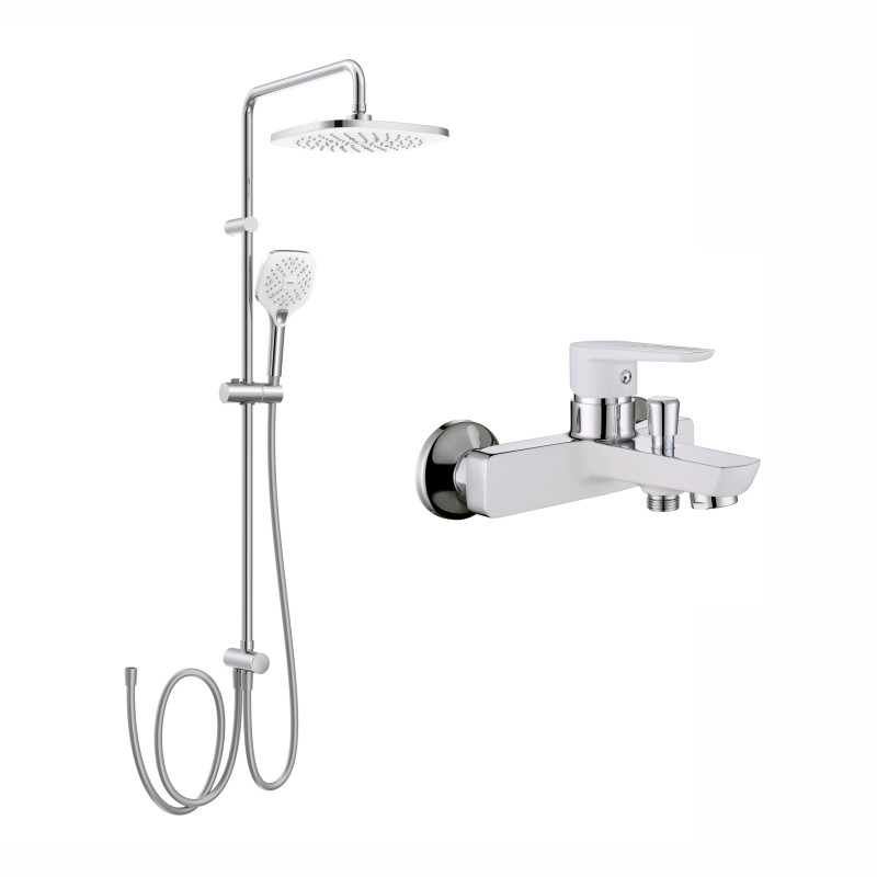 IMPRESE Душовий набір Bila Desne (10245W+T-00261SQ) (SET20230602)