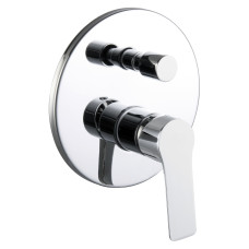 IMPRESE Змішувач прихованого монтажу Kucera, (2 функції), кругла накладка, хром (VR-31105)