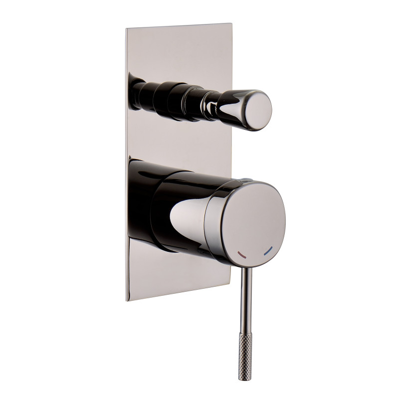 IMPRESE Змішувач для ванни BRENTA, прихований монтаж, граф.хром, 35 мм (ZMK091908041)