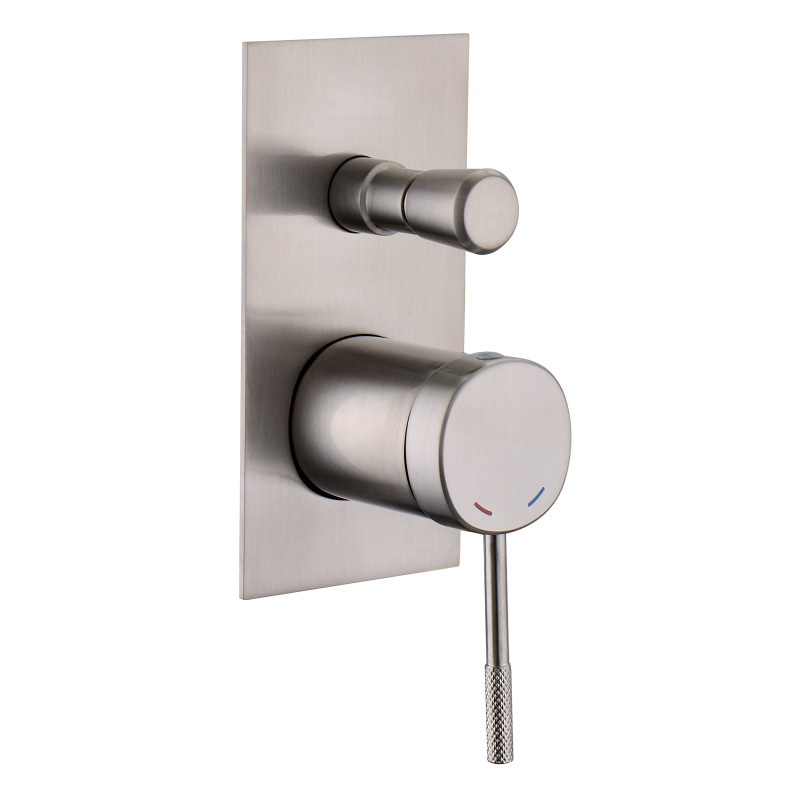 IMPRESE Змішувач для ванни BRENTA, прихований монтаж, нікель, 35 мм (ZMK081906041)