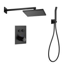 IMPRESE Душова система прихованого монтажу SMART CLICK (ZMK101901240+ZMK101901223+ZMK101901224), чорний матовий (ZMK101901222)