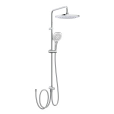 IMPRESE Душова система без змішувача BILA DESNE, квадратна лійка, хром (T-00260SQ)