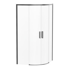 VOLLE SOLO душова кабіна 90 * 90 * 195 см, профіль de la noche, скло прозоре 6мм, без піддону, (1010.114504)