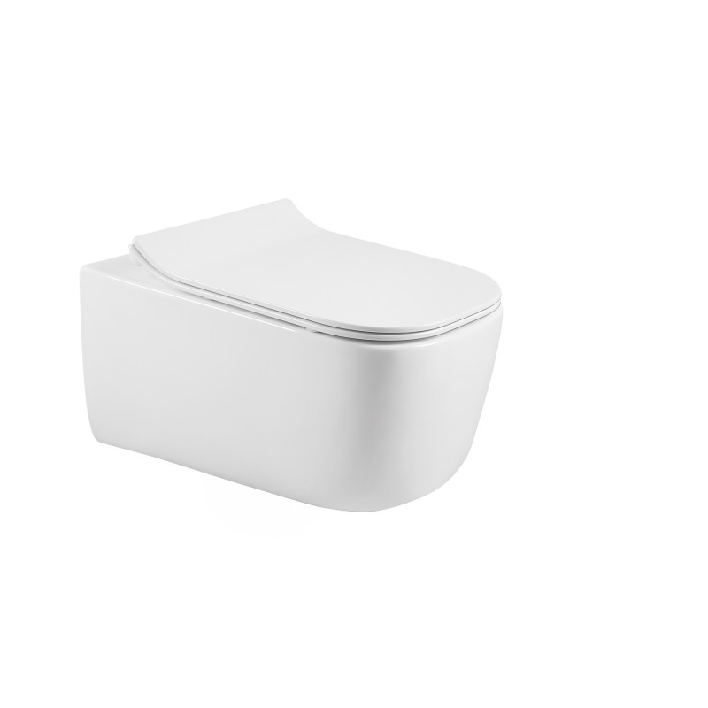 VOLLE HIPPO Rimless унітаз 51*35*36см підвісний, сидіння тверде Slim slow-closing, (13-44-202)