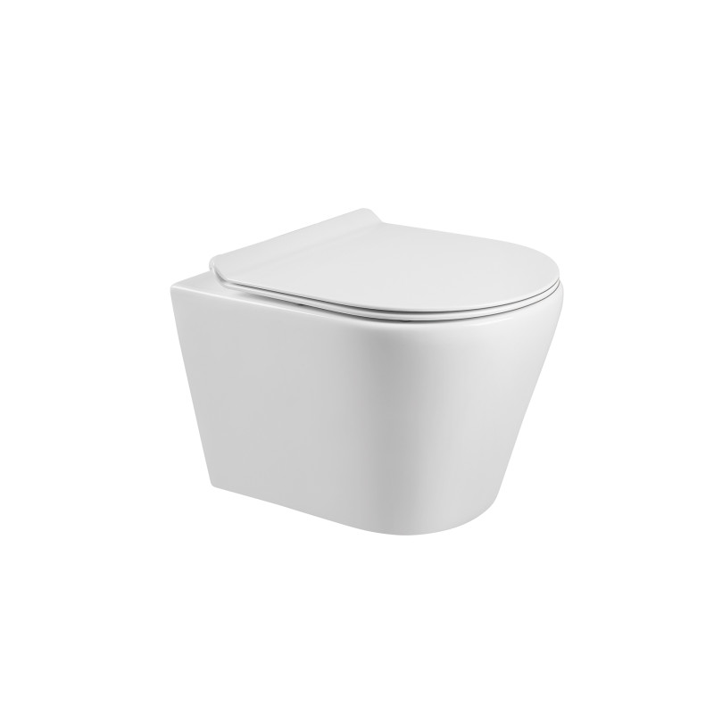 VOLLE LUGO унитаз подвесной, Rimless, сиденье твердое Slim slow-closing, (1348.471007)