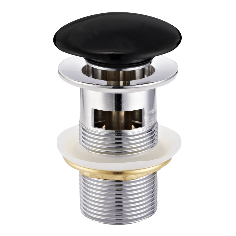 Донний клапан click-clack з переливом, латунь, 1 1/4", de la noche, VOLLE (9000.104404)